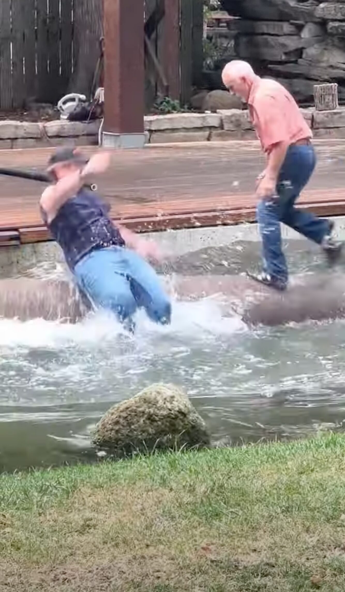 Watch This Older Man School A Young Competitor In A Log Rolling Showdown