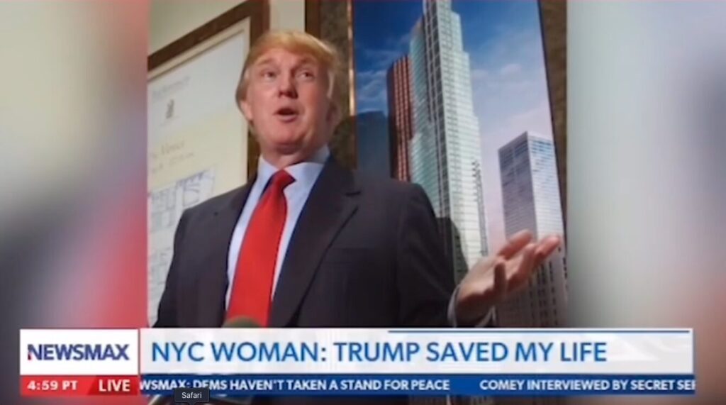 Touching Moment Woman Shares About Chance Encounter with President Trump On the Street - 'He Saved My Life'
