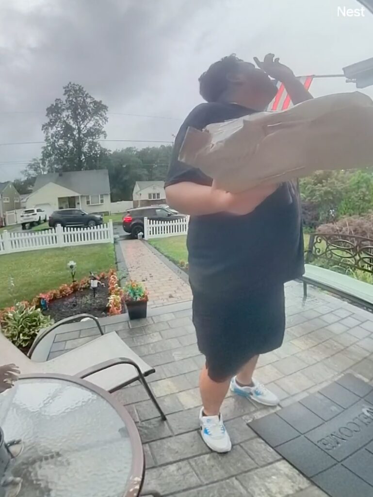 Wild Video Shows New Jersey Deliveryman Nearly Struck by Lightning While Dropping Off Food [WATCH]