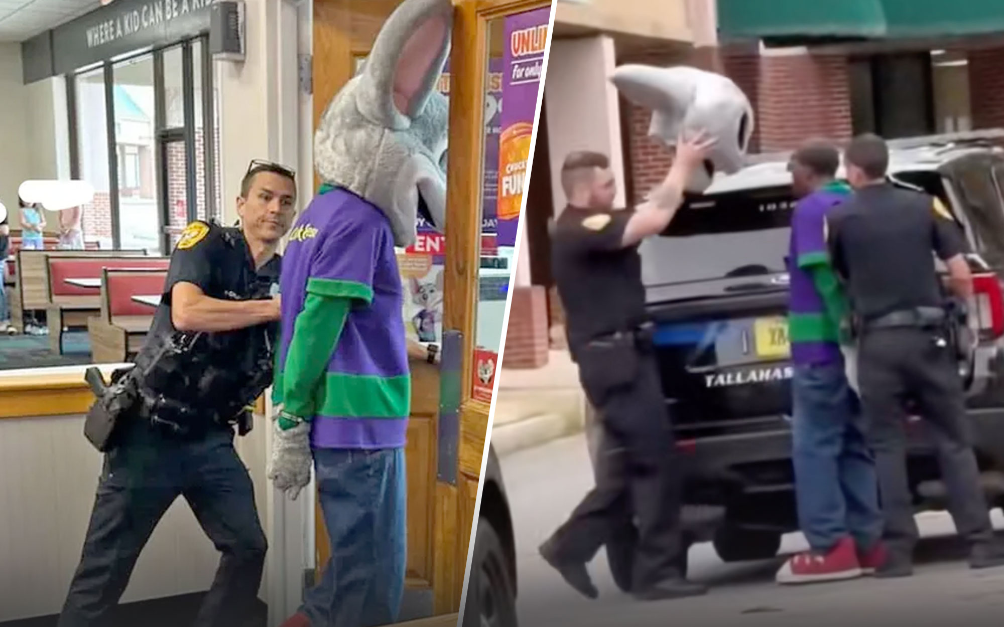 Chuck E. Cheese Mascot Shamelessly Arrested at a Florida Restaurant for Credit Card Fraud [WATCH]