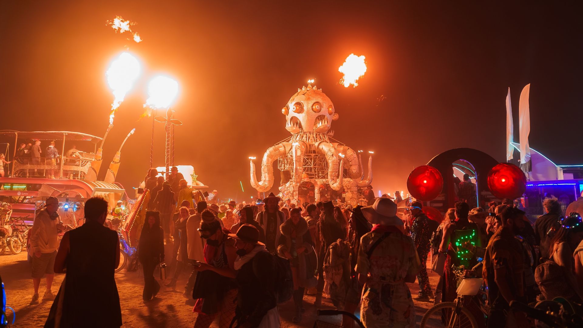 Burning Man’s Orgy Dome Destroyed by Wind Storm in the Nevada Desert [WATCH]