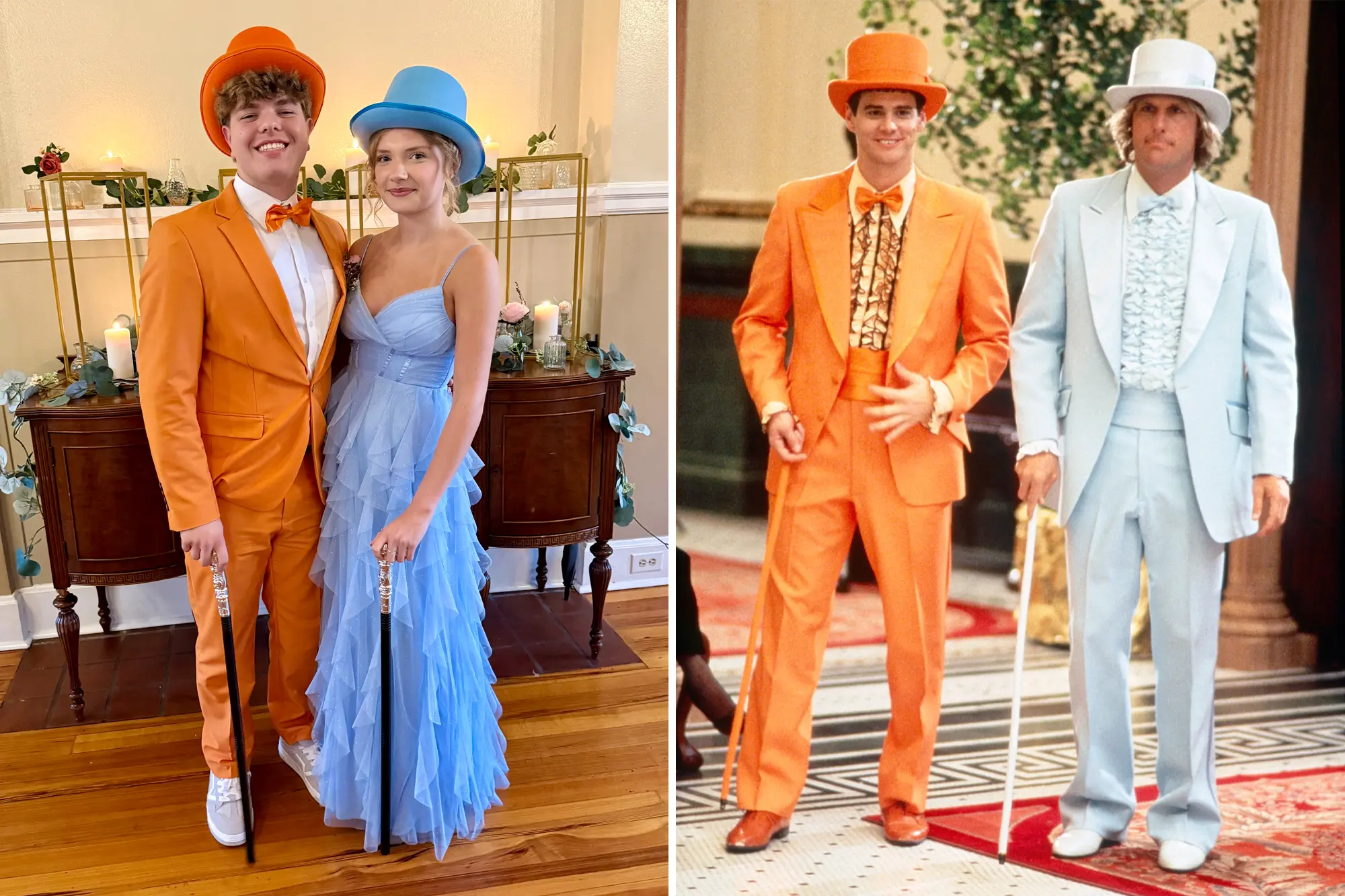 Prom Couple Goes Viral for Hilarious 'Dumb and Dumber' Inspired Outfits [WATCH]
